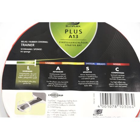 Ρακέτα Ping Pong Sunflex Plus A13 97149 Ρακέτα Ping Pong Sunflex Plus A13 97149