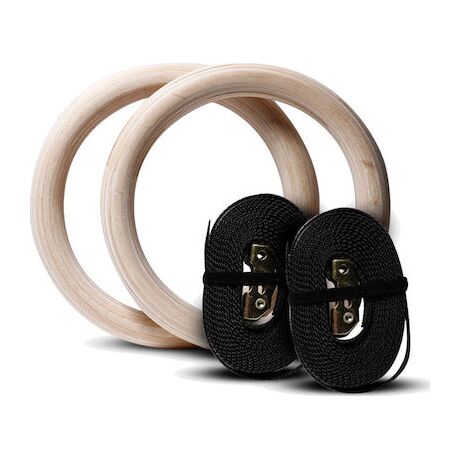 Κρίκοι Γυμναστικής Ξύλινοι με Ιμάντες MotivationPro Κρίκοι Γυμναστικής Ξύλινοι με Ιμάντες MotivationPro