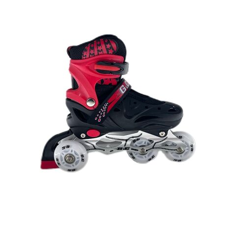 Πατίνια Roller Ρυθμιζόμενα 3 Σε 1 Με Led Τροχούς Μαυρο/Κόκκινο G&C SK10 Πατίνια Roller Ρυθμιζόμενα 3 Σε 1 Με Led Τροχούς Μαυρο/Κόκκινο G&C SK10