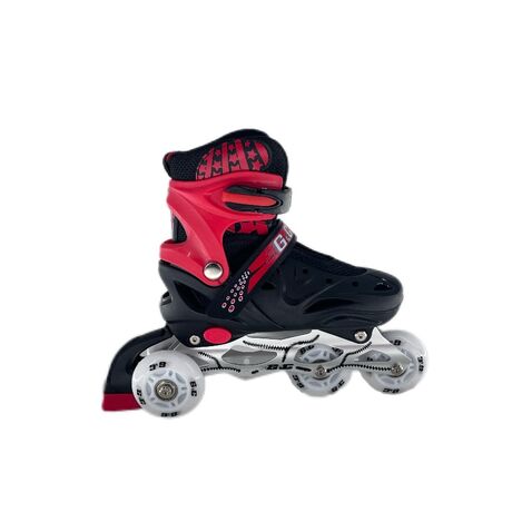Πατίνια Roller Ρυθμιζόμενα 3 Σε 1 Με Led Τροχούς Μαυρο/Κόκκινο G&C SK10 Πατίνια Roller Ρυθμιζόμενα 3 Σε 1 Με Led Τροχούς Μαυρο/Κόκκινο G&C SK10