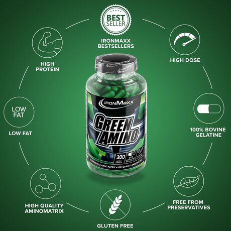 Αμινοξέα Green Amino 300caps IronMaxx