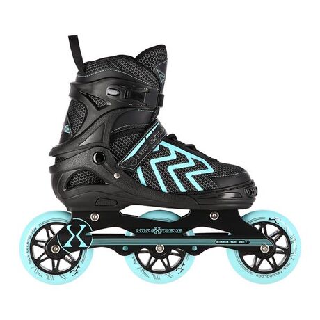 Πατίνια Roller Ρυθμιζόμενα In-Line Skates Μαύρο/Τιρκουάζ NILS Extreme NA19318 Πατίνια Roller Ρυθμιζόμενα In-Line Skates Μαύρο/Τιρκουάζ NILS Extreme NA19318