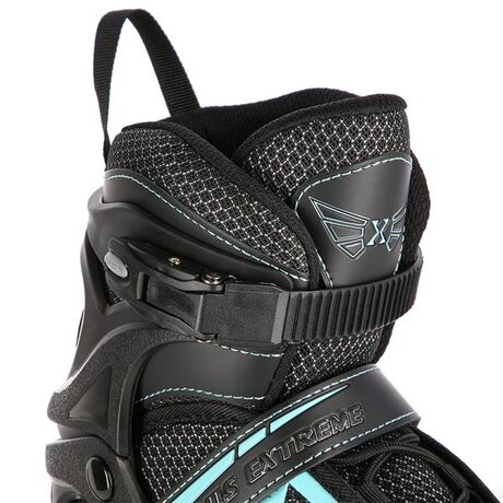 Πατίνια Roller Ρυθμιζόμενα In-Line Skates Μαύρο/Τιρκουάζ NILS Extreme NA19318 Πατίνια Roller Ρυθμιζόμενα In-Line Skates Μαύρο/Τιρκουάζ NILS Extreme NA19318