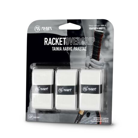 Ταινία Λαβής Ρακετών AMILA Overgrip Άσπρο 3 Τεμ 45792 Ταινία Λαβής Ρακετών AMILA Overgrip Άσπρο 3 Τεμ 45792
