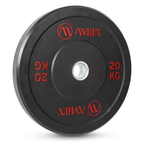 Δίσκος AMILA Black R Bumper Slim 50mm 20Kg 84834 Δίσκος AMILA Black R Bumper Slim 50mm 20Kg 84834