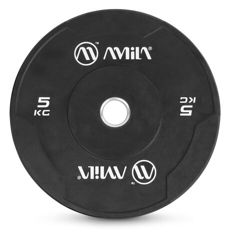 Δίσκος Βαρών Ολυμπιακού Τύπου CrossFit Black W Bumper Slim 50mm 5Kg AMILA 84841 Δίσκος Βαρών Ολυμπιακού Τύπου CrossFit Black W Bumper Slim 50mm 5Kg AMILA 84841