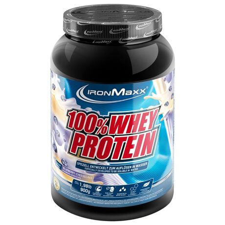 Πρωτεΐνη IronMaxx 100% Whey Protein 900gr Blueberry-Cheesecake Πρωτεΐνη IronMaxx 100% Whey Protein 900gr Blueberry-Cheesecake