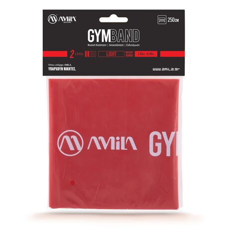 Λάστιχο Αντίστασης AMILA GymBand 2.5m Light 48186