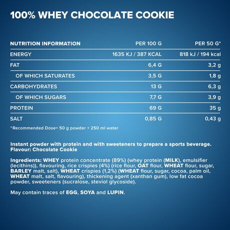 Πρωτεΐνη IronMaxx 100% Whey Protein 2350gr Chocolate & Cookies