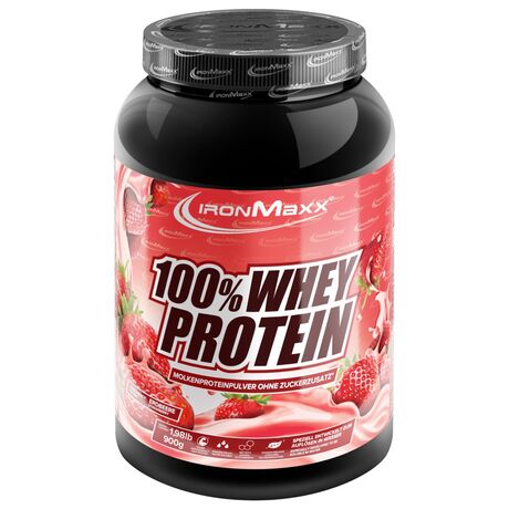 Πρωτεΐνη IronMaxx 100% Whey Protein 900gr Φράουλα