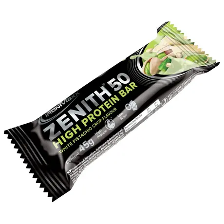 Μπάρα Πρωτεΐνης IronMaxx 50% Zenith® Protein Bar - White Pistachio Crisp