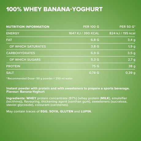 Πρωτεΐνη IronMaxx 100% Whey Protein 900gr Banana Yoghurt Πρωτεΐνη IronMaxx 100% Whey Protein 900gr Banana Yoghurt