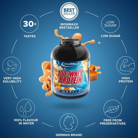 Πρωτεΐνη IronMaxx 100% Whey Protein 2350gr Salted Caramel