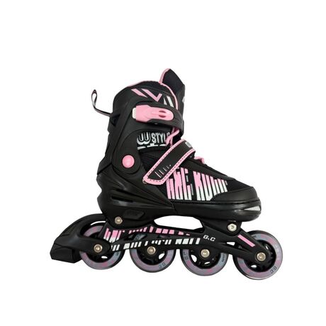 Πατίνια Roller Ρυθμιζόμενα IN-LINE SKATES Μαύρο/Ροζ G&C BW 166 Πατίνια Roller Ρυθμιζόμενα IN-LINE SKATES Μαύρο/Ροζ G&C BW 166