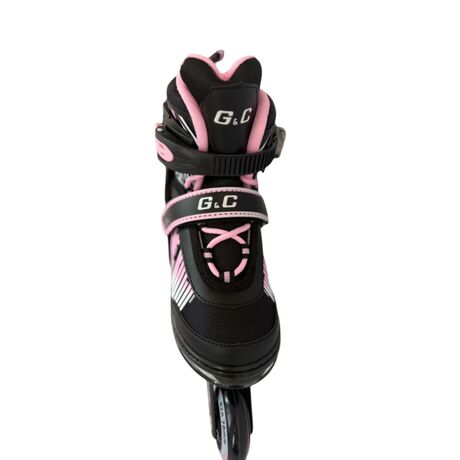 Πατίνια Roller Ρυθμιζόμενα IN-LINE SKATES Μαύρο/Ροζ G&C BW 166 Πατίνια Roller Ρυθμιζόμενα IN-LINE SKATES Μαύρο/Ροζ G&C BW 166
