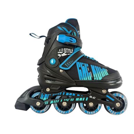 Αυξομειούμενα Πατίνια Roller GC BW Μαύρο/Μπλε IN-LINE SKATES Large (39-42)