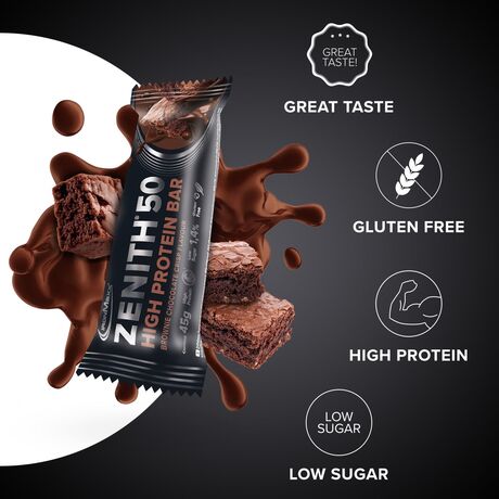 Μπάρα Πρωτεΐνης IronMaxx 50% Zenith® Protein Bar 45g - Brownie Chocolate Crisp Μπάρα Πρωτεΐνης IronMaxx 50% Zenith® Protein Bar 45g - Brownie Chocolate Crisp