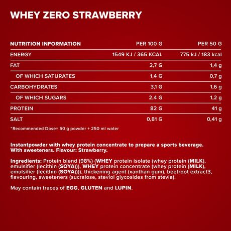 Πρωτεΐνη IronMaxx Whey Zero 2270gr Strawberry
