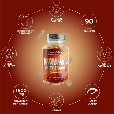 Βιταμίνη C Ultra Strong 1600mg 90caps IronMaxx