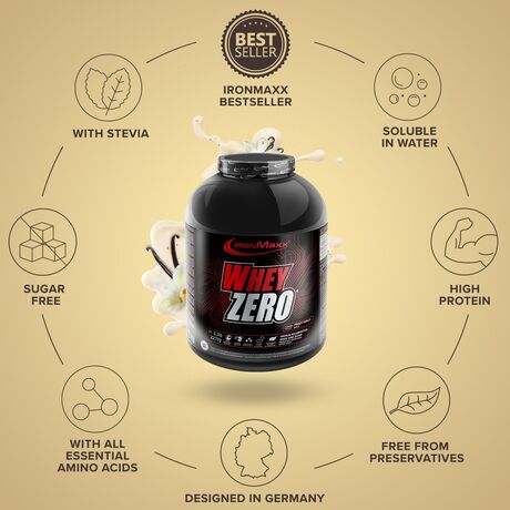 Πρωτεΐνη IronMaxx Whey Zero 2270gr French Vanilla