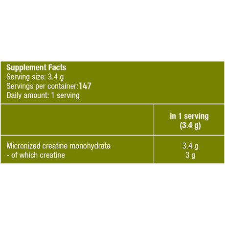 Κρεατίνη Biotech Usa 100% Creatine Monohydrate 500gr