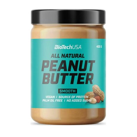 Peanut Butter Smooth 400gr (Biotech Usa)