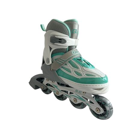 Πατίνια Roller Ρυθμιζόμενα με Led Τροχούς Inline Γκρι/Μπλε G&C BW188