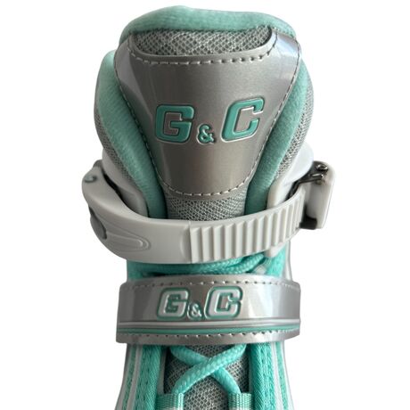 Πατίνια Roller Ρυθμιζόμενα με Led Τροχούς Inline Γκρι/Μπλε G&C BW188