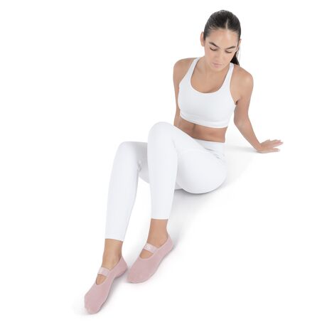 Κάλτσες Pilates Yoga Γυναικείες Trinity Bellulu Rose Pink AMILA
