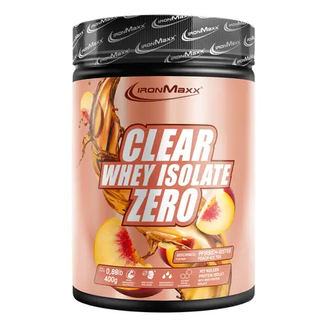 Πρωτεΐνη IronMaxx Clear Whey Isolate ZERO 400gr Peach Ice Tea