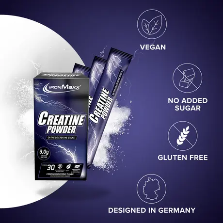 Κρεατίνη IronMaxx Creatine Monohydrate Sticks 30x3.4g