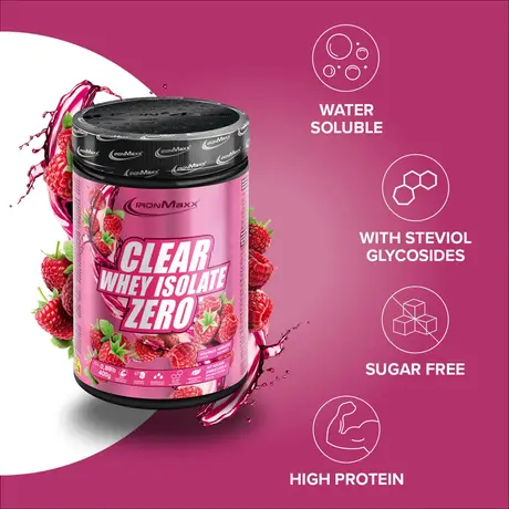 Πρωτεΐνη IronMaxx Clear Whey Isolate ZERO 400gr Raspberry
