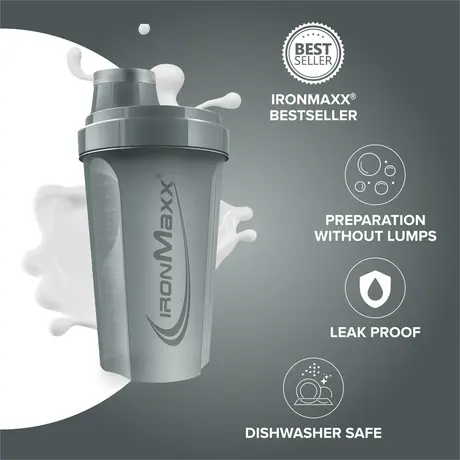 Shaker Πρωτεΐνης IronMaxx 750ml Ash Grey
