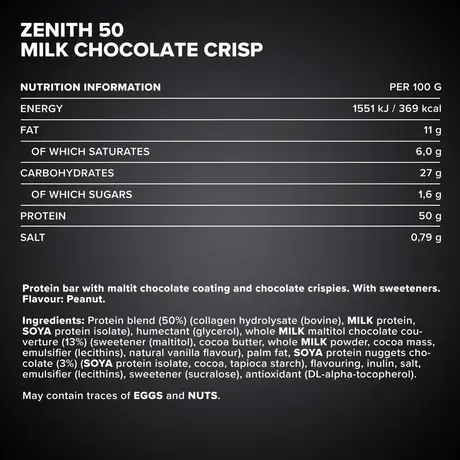 Μπάρα Πρωτεΐνης IronMaxx 50% Zenith® Protein Bar 100g - PeanutΜπάρα Πρωτεΐνης IronMaxx 50% Zenith® Protein Bar 100g - Peanut