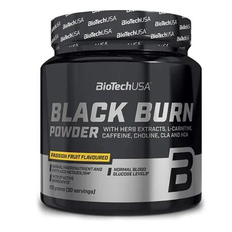 Λιποδιαλύτης Biotech Usa Black Burn Powder 210gr - Passion Fruit