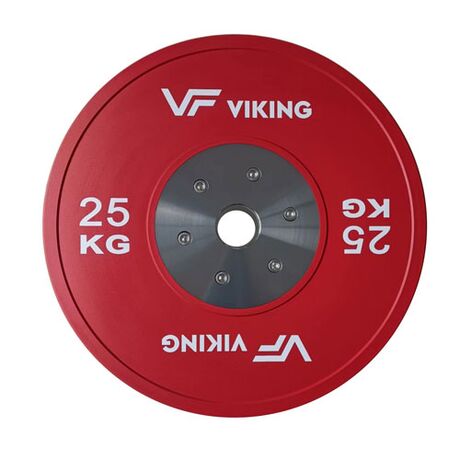 Δίσκος Βαρών Ολυμπιακού Τύπου CrossFit Competition Bumper Plates 25.00kg VIKING