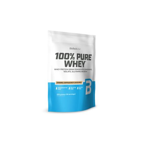 Πρωτεΐνη Biotech Usa 100% Pure Whey 454gr Caramel Cappuccino