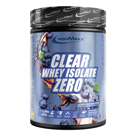 Πρωτεΐνη IronMaxx Clear Whey Isolate ZERO 400gr Blueberry Ice Tea