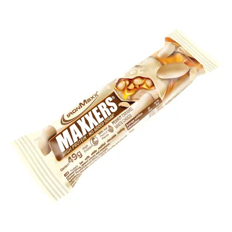 Μπάρα Πρωτεΐνης IronMaxx Maxxers 49g - White Choco Peanut Caramel