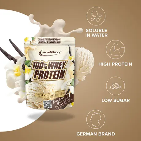 Πρωτεΐνη IronMaxx 100% Whey Protein 500gr Vanilla Ice Cream