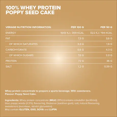 Πρωτεΐνη IronMaxx 100% Whey Protein 500gr Poppy Seed Cheesecake