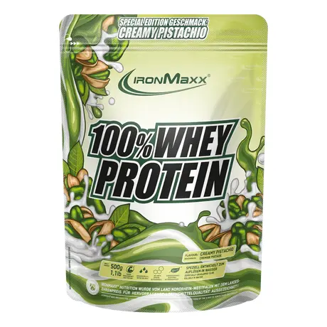 Πρωτεΐνη IronMaxx 100% Whey Protein 500gr Creamy Pistachio