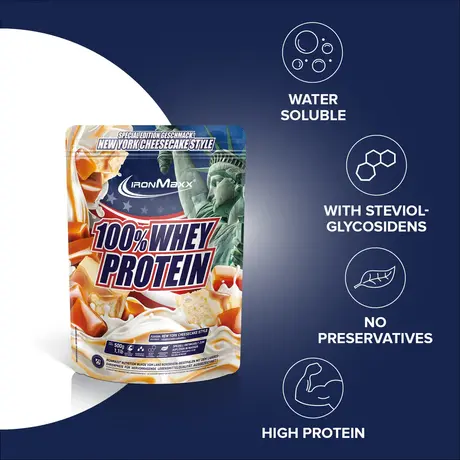 Πρωτεΐνη IronMaxx 100% Whey Protein 500gr New York Cheesecake
