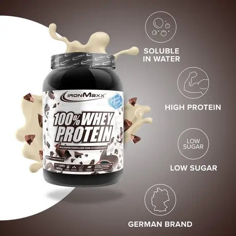 Πρωτεΐνη IronMaxx 100% Whey Protein 900gr Stracciatella
