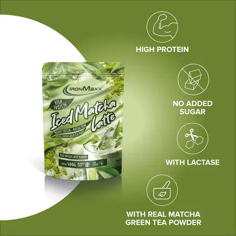 Πρωτεΐνη IronMaxx Iced Matcha Latte 400gr