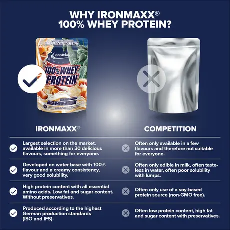 Πρωτεΐνη IronMaxx 100% Whey Protein 500gr New York Cheesecake