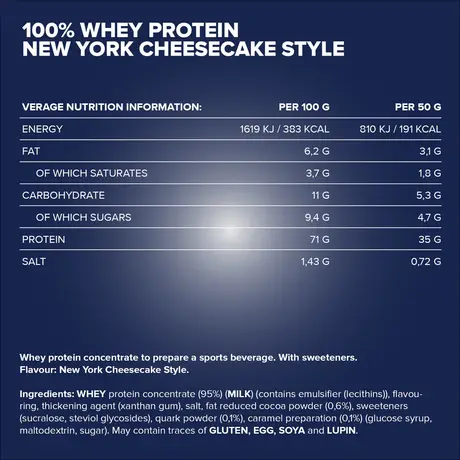 Πρωτεΐνη IronMaxx 100% Whey Protein 500gr New York Cheesecake