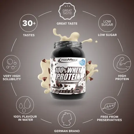 Πρωτεΐνη IronMaxx 100% Whey Protein 900gr Stracciatella