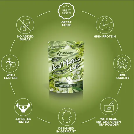 Πρωτεΐνη IronMaxx Iced Matcha Latte 400gr
