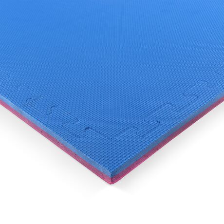 Δάπεδο Προστασίας Puzzle EVA Πλέξη 100x100x2cm Κόκκινο-Μπλε AMILA 36645